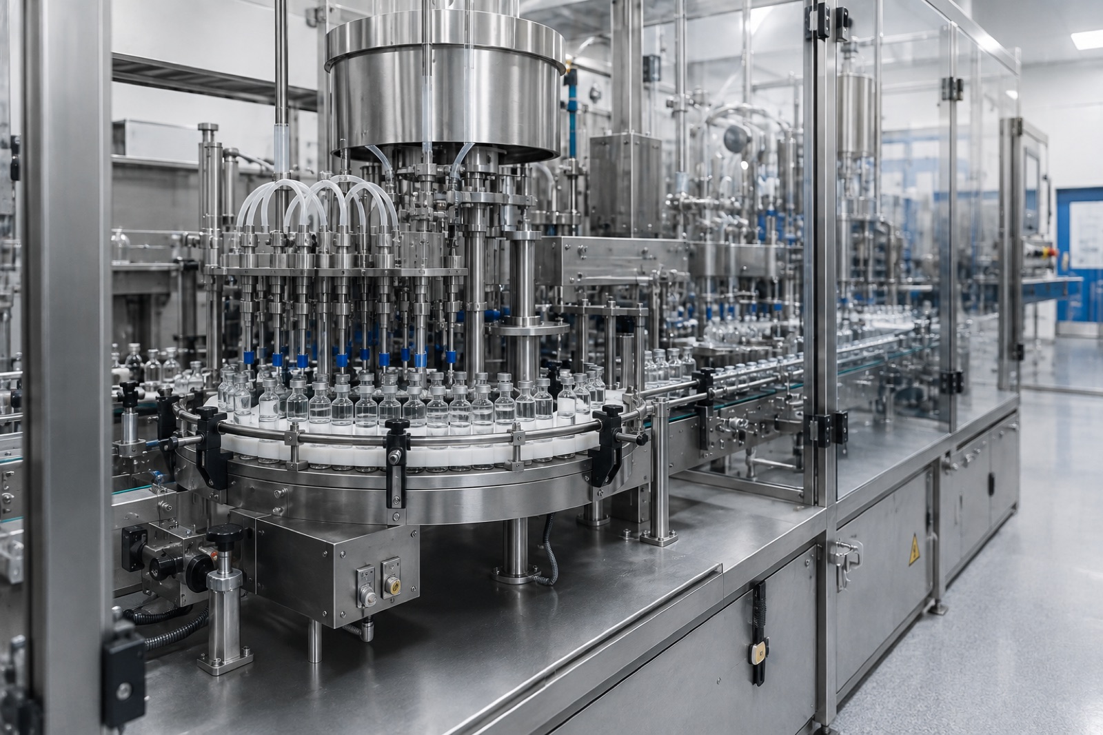 Pharmazeutische Produktionsanlage im Reinraum